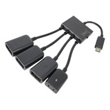 Cable Multiotg Microusb Smartphone-tablet 1pc-3p Usb (hub)