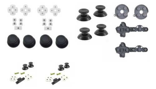 6 Kits Borracha 6 Pares De Botão Analógico Para Ps3 Ps4 360