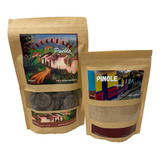 Duo Pack Chocolate 100% Cacao Y Pinole Artesanal Pueblo