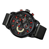 Reloj Naviforce En Cuero Nf9068s Multifuncional + Envio