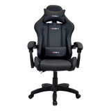 Cadeira De Escritório Racer X Comfort Gamer Ergonômica  Preta Com Estofado De Couro Sintético