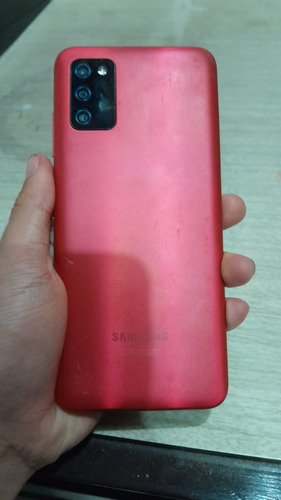Samsung Galaxy A03s Rojo Con Detalle En La Pantalla