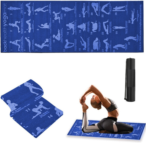 Colchoneta Mat Yoga Pilates Alfombra Ejercicio 7mm Pvc Pvc