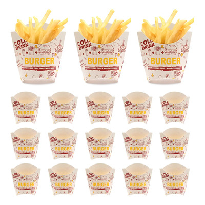 Cajita Papá Francesa 100 Pz, Contenedor Para Papas Fritas | MercadoLibre