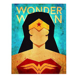 Cuadro En Vinilo Decorativo Retablo Vintage Wonder Woman