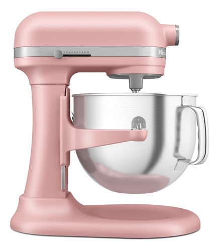 Batidora Kitchenaid Tazón Elevable 6.6 L Rosa Ksm70skxxdr Color Matte Dried Rose