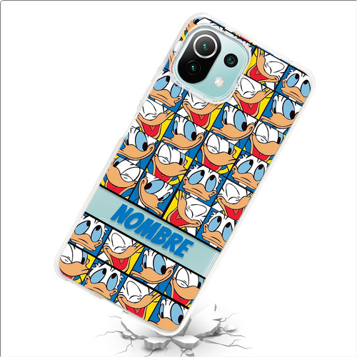 Funda Para Xiaomi Pato Donald Personalizada Con Tu Nombre