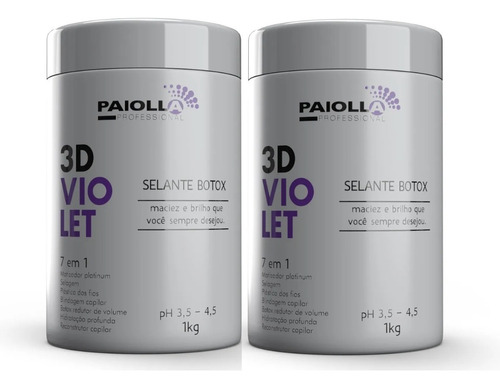 Btx Paiolla 2 Unidade De 1 Kilo (btx Violet Matizador) 