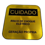 Placa Geraçao Própria Cpfl (alumínio) Risco De Choque