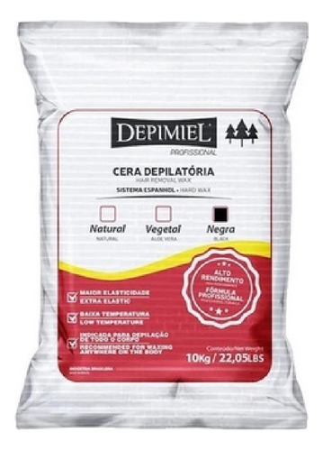 Cera Depilatoria Depimiel 10kg- Sistema Espanhol Granulada