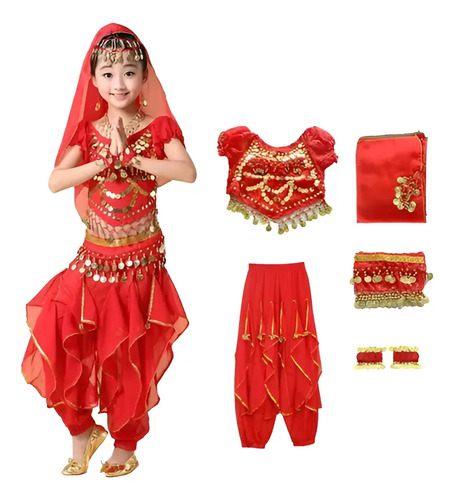 Trajes De Danza De Bellydance Árabe Pantalon 6 Piezas | MercadoLibre