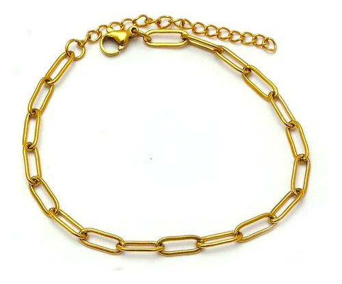 Tobillera Pulsera Oro 18 Kilates Chain 18 A 23cm X 4mm Ajust