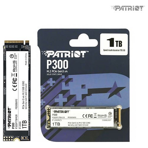Disco Solido Ssd Patriot P300 1tb M.2 Pcle Gen 3x4 Nvme 