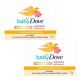 Kit 2 Sabonete Na Barra Baby Dove Hidratação Balanceada 75g