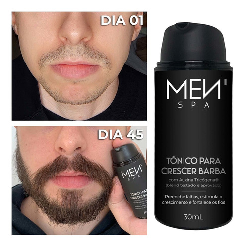 Produto Para Crescer Barba - Loção Tônica 30 Dias Menspa