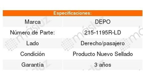 Par De Faros Depo Nissan Platina 2002 2003 2004 2005 2006