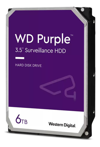 Disco Interno Hdd 3.5  Wd Purple 6tb Sata Videovigilancia