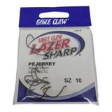 Anzuelos Eagle Claw L144 N10 Pesca Pejerrey X8u Lazer Sharp