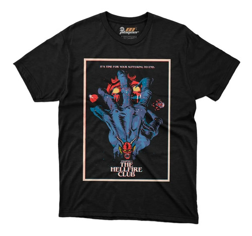 Playera Stranger Things Hellfire Club Dustin Once Vecna