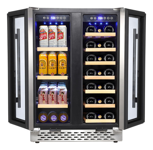 Aprafie Refrigerador De Vino Y Bebidas, 55 Latas Y 20 Botell