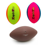 Pelota Rugby Futbol Americano Goma Vs Colores 30cm Deporte Color Multicolor