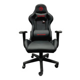 Silla De Escritorio Marvo Ch-106 Gamer Ergonómica  Negra Con Tapizado De Cuero Sintético