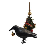 Cuervo Chau Palomas Raven Regalo Decora Adorno Doble Funcion