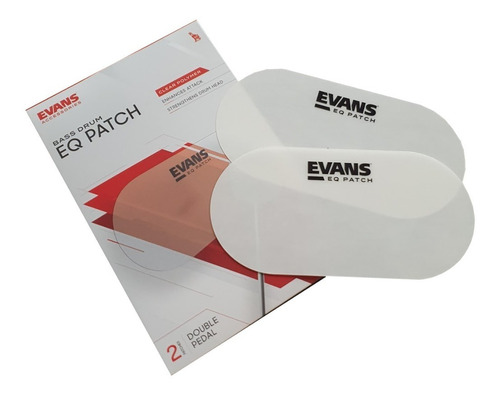 2 Eq Patch Parche Refuerzo Para Bombo Evans Wh1