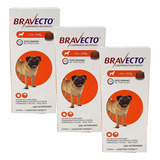 Combo De 3 Bravecto Para Cães De 4,5 A 10kg - 250mg - Msd