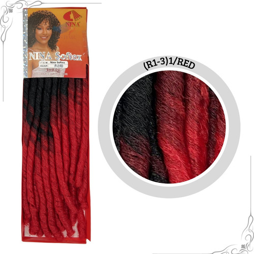 Kit 10 Cabelo  Cacheado Nina Softex Croch Braid Wig + Brinde