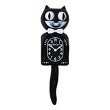 Kit Cat Reloj De Pared Clasico Con Forma De Gato  Color Neg