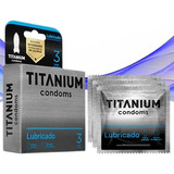 Condones Preservativos Titanium Lubricados Sensitivo Delgado