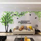 Mural Arbol Decoracion Vinilo Verde 3d 191x100cm Adorno Casa