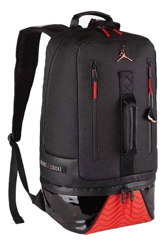 Mochila Backpack Jordan Retro 11 Bred Original Compartimento Extra Para Que Guardes Tus Jordans, Laptop, Impermeable, Llavero De Regalo