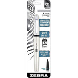 Marcador Rotulador Permanente Zebra Acero Inoxidable Negro