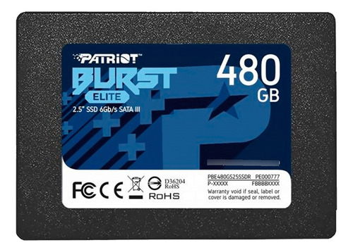 Ssd Patriot Burst Elite Sata 480gb - Pbe480gs25ssdr