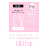 Bolsa De 600 Soft Gel Tips Soak Off De La Marca Dream Nails