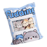 Lindo Gatito Gato Snacks Decorated Pudin