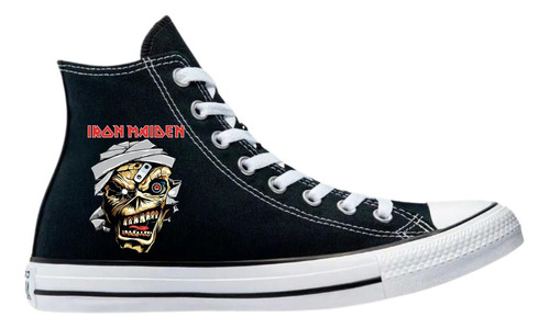 Tenis Converse Chuck Taylor All Star Bota Iron Maiden 898n