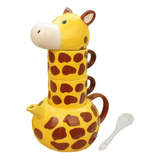 Taza De Café Giraffe Ceramics Con Bonitos Animales Para Kitc