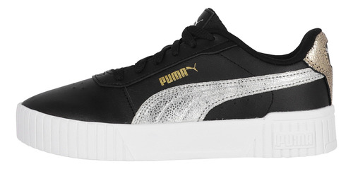 Zapatilla Puma Carina 2.0 Metallic Shine Mujer Negra/plata