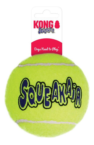 Juguete Para Perro Pelota Tenis Kong Sonido Talla L Color Amarillo