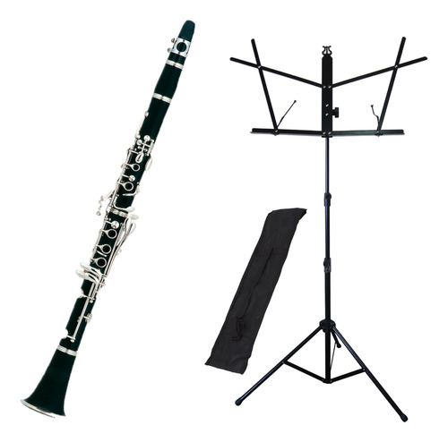 Kit Clarinete Cl 200 New York + Estante De Partitura S1