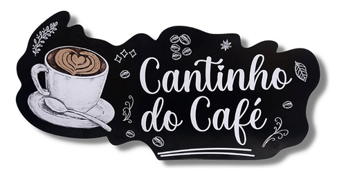 Placa Letreiro Cantinho Do Café - Cozinha Acabamento A Laser
