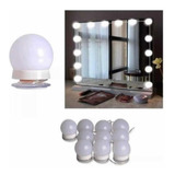 Kit 10 Focos Lamparas Luz Led Espejo Usb Camarin