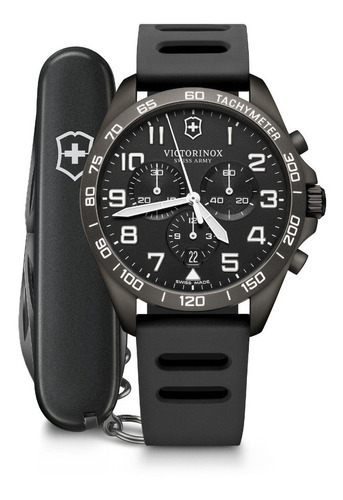 Victorinox Reloj Fieldforce Sport Chrono, Negro