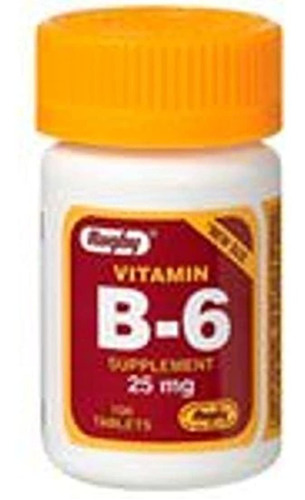 Vitamina B-6 25 Mg, 100 Comprimidos, Watson Rugby