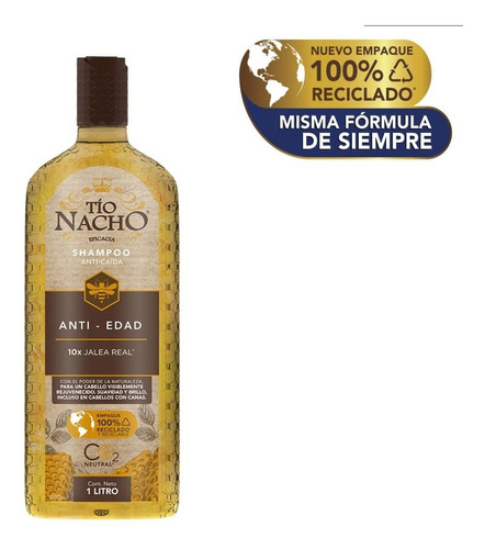 Shampoo Tío Nacho Anti Edad - L a $49990