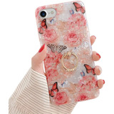 Funda Para iPhone SE/7/8 (color Rosa/diseno Flores)