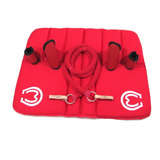 Kit Cavalgada Vermelho Lisa + Caneleira 4 Patas + Acessórios